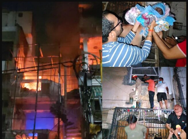 آتش سوزی در بیمارستانی در دهلی نو
