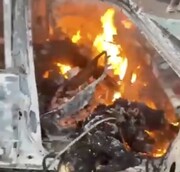 فیلم تصادف وحشتناک ۲ خودروی قاچاق سوخت در بندرعباس | حجم آتش را ببینید