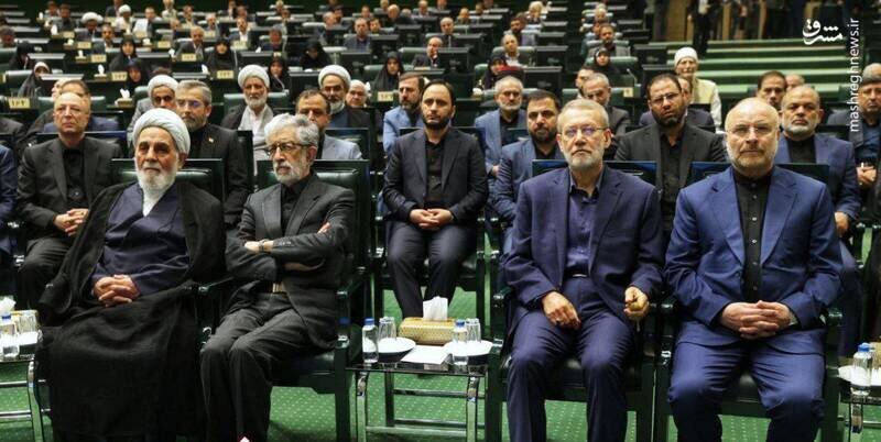 قاب جالب از روسای سابق مجلس در افتتاحیه مجلس دوازدهم | عکس