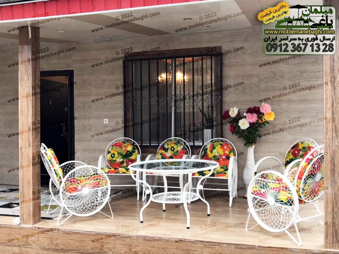 مبلمان باغی، چتر سایبان، انواع صندلی های حصیری و صندلی تاشو