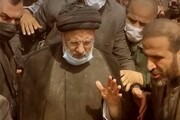 پیاده‌ روی اهالی به محل آخرین نماز  شهید رئیسی | ویدئو