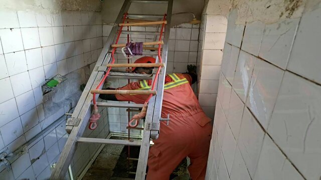 بلعیده شدن مرد جوان توسط حمام خانه! + عکس | حادثه هولناک برای مرد ۳۴ ساله در تهران