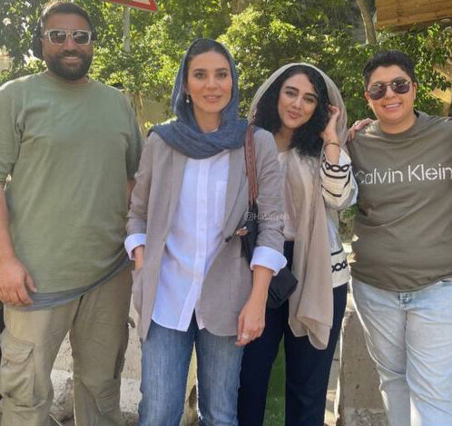 سحر دولتشاهی در پشت صحنه افعی تهران | عکس