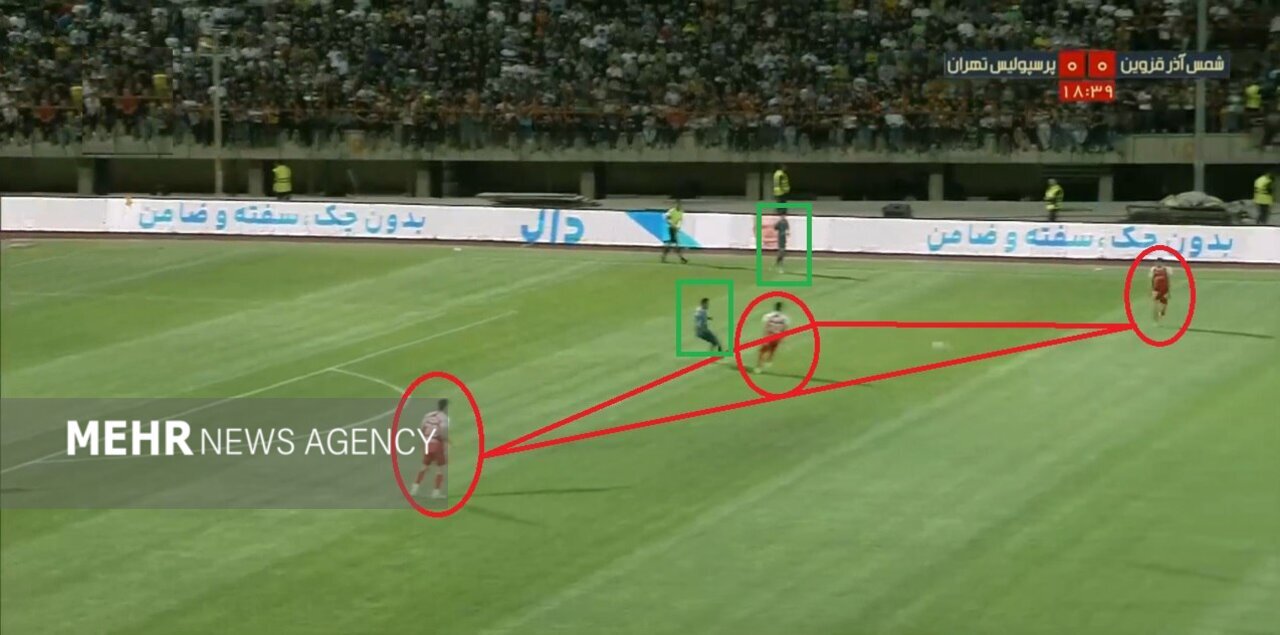 پرسپولیس مدیون هوش یک بازیکن | اشتباه دو بازیکن باز هم تکرار شد