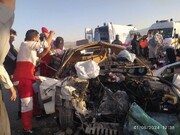 ۷ فوتی و مصدوم در تصادف وانت با پژو پارس در کرمان