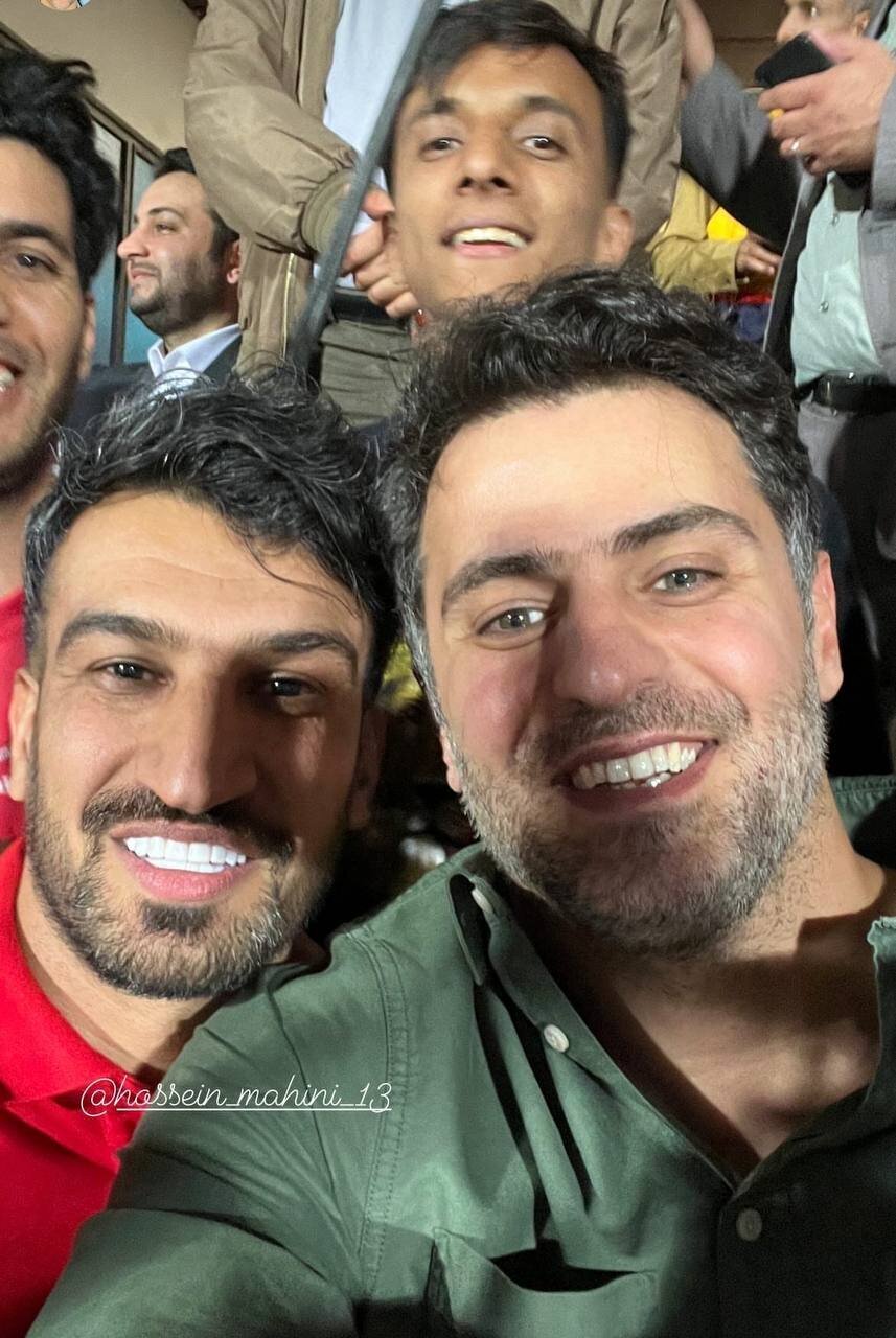 سلفی مجری فرمول یک با کاپیتان پرسپولیس | عکس