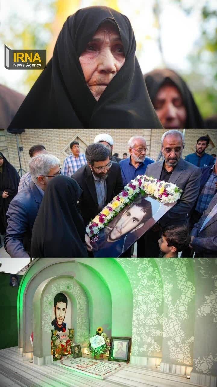 احراز هویت یک شهید گمنام مدفون در اصفهان + ویدئو | دیدار مادر با فرزند بعد از ۴۰ سال