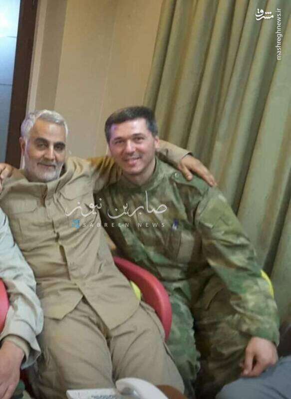 شهید حاج ابوطالب در کنار حاج قاسم سلیمانی + عکس | این فرمانده حزب الله امروز در جنوب لبنان شهید شد