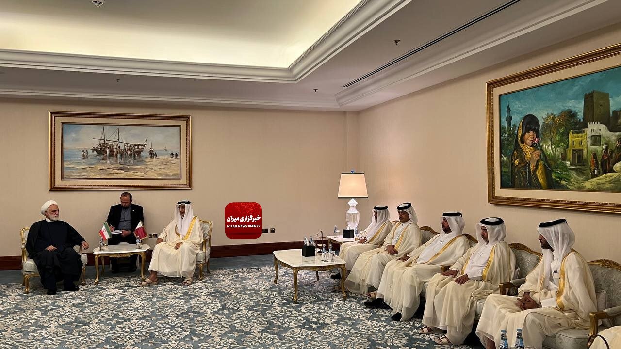 دیدار اژه ای با رئیس شورای عالی قضایی قطر | تصاویر