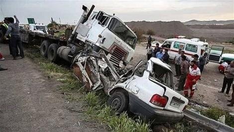 ۵ کشته در تصادف هولناک جاده چوپانان به یزد + عکس
