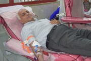 مردی که رکوردار اهدای خون در ایران است
