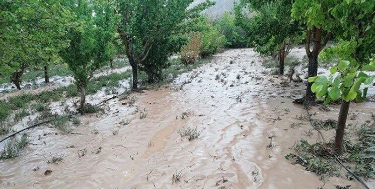 تگرگ و سیلاب در مشکین شهر