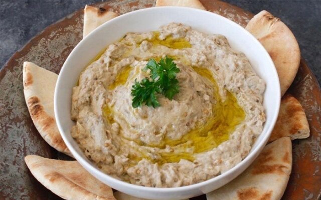 غذای جدید با بادمجان چی بپزم ؟ | طرز تهیه متبل بادمجان ؛ پیش غذای لبنانی