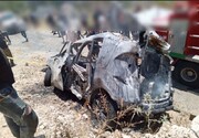 حمله پهپادی رژیم اسرائیل به خودرویی در لبنان  | قربانی ترور کیست؟ + تصاویر