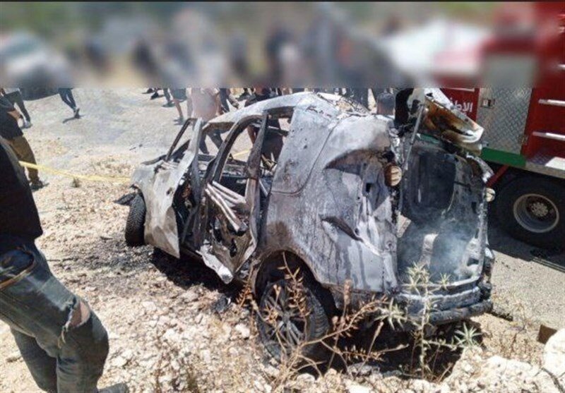حمله پهپادی رژیم اسرائیل به خودرویی در لبنان  | قربانی ترور کیست؟ + تصاویر