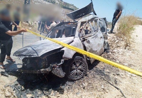 حمله پهپادی رژیم اسرائیل به خودرویی در لبنان | قربانی ترور کیست؟ + تصاویر