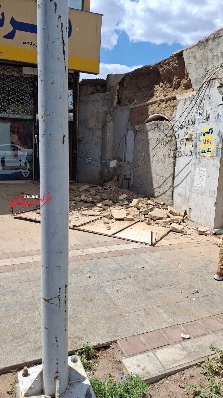 زلزله ۵ ریشتری کاشمر را لرزاند + تصاویر 3 زلزله در کاشمر؛ تصاویر خسارت این زمین لرزه