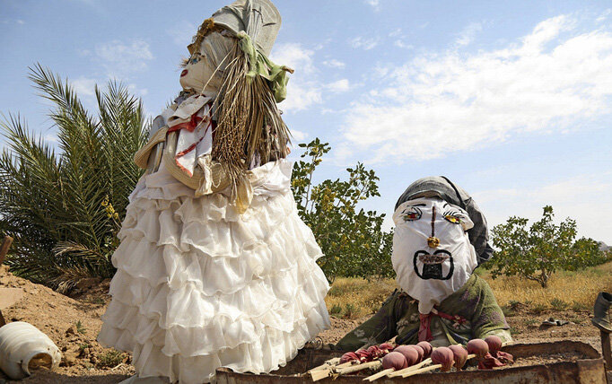 مزرعه عروسکها، جاذبه گردشگری در دل کویر | ببینید