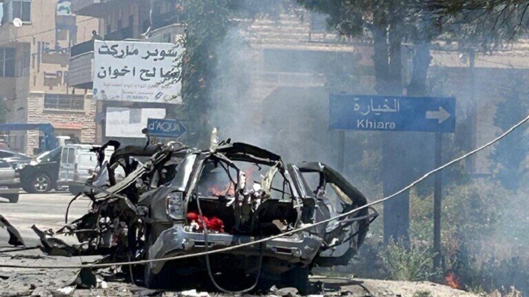 حمله پهپاد اسرائیلی به یک خودرو در شرق لبنان