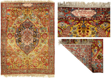 هدیه کاشانیها به هنر فرش تهران | رونق ابریشمیهای گلبرجسته در دوره ناصری