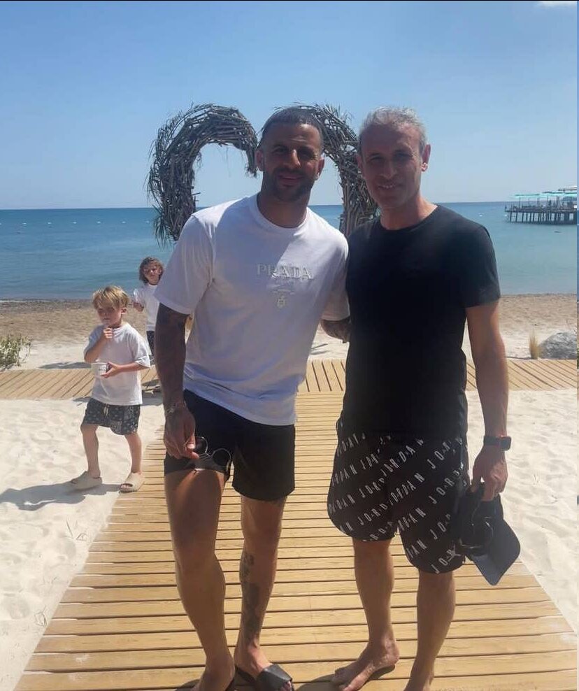 یحیی گل محمدی و مدافع منچسترسیتی در تعطیلات | عکس