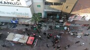 تصاویر دوربین مدار بسته از لحظه انفجار در ازمیر ترکیه + ویدئو | ۴ کشته و ۳۵ مجروح