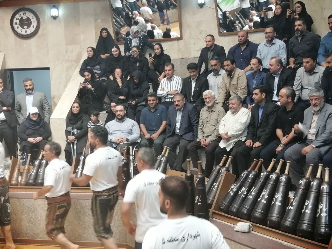 دیدار سعید جلیلی با ورزشکاران در زورخانه شهدای کن | ویدئو و عکس