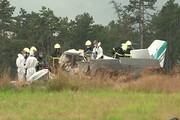 تصاویری از محل سقوط هواپیمای توریستی در فرانسه | علت سقوط چه بود؟ | ویدئو