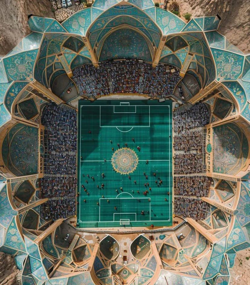 ورزشگاهی با معماری ایرانی | ببینید