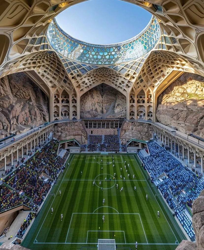 ورزشگاهی با معماری ایرانی | ببینید