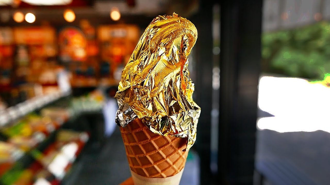 بستنی طلا