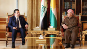 دیدار مهم مسعود بارزانی با السودانی در بغداد | ویدئو
