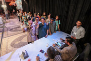 هم اکنون؛ صف طولانی رای دهندگان در حسینیه ارشاد + فیلم