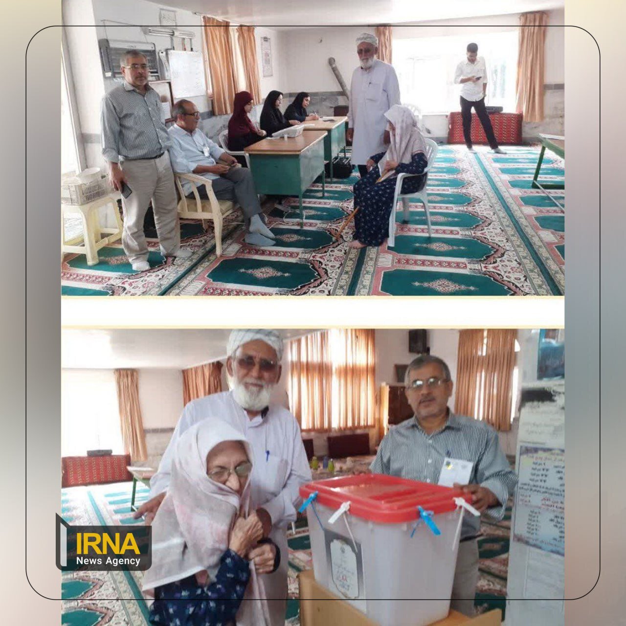 بانوی ۱۰۰ ساله ترکمن پای صندوق رأی | عکس