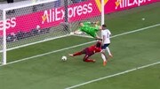 شوت زیبای ساکا؛ گل اول انگلیس به سوئیس | ویدئو
