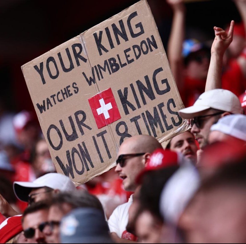 عکس | کُری جالب هواداران سوئیس برابر انگلیسیها