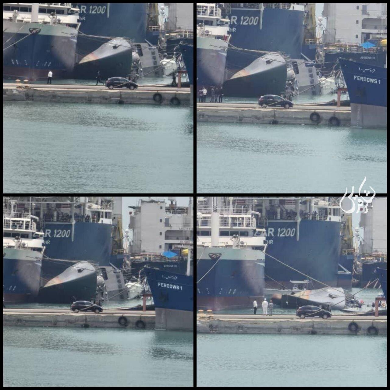 نخستین تصویر از ناوشکن سهند پس از سانحه | ببینید