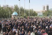 تشییع و تدفین شهید گمنام در ساختمان مرکزی قوه قضاییه | ویدئو