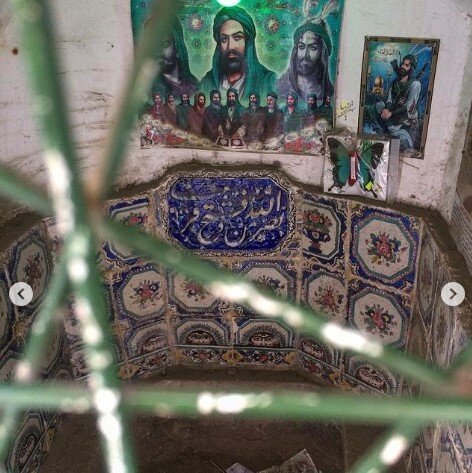 نخستین سقاخانه مصور تهران با تمثال سقای کربلا