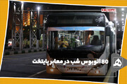 80 اتوبوس شب در معابر پایتخت