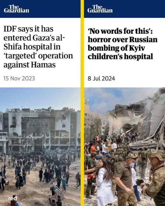 روایتگری دوگانه غرب در ماجرای اوکراین و فلسطین