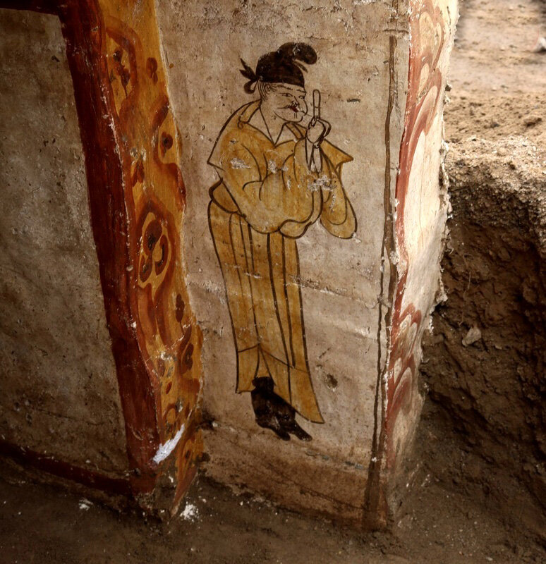 نقاشی های هزاران ساله در مقبره چینی | ببینید