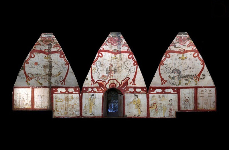 نقاشی های هزاران ساله در مقبره چینی | ببینید