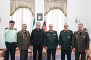 دیدار فرماندهان ارشد نظامی و انتظامی با مسعود پزشکیان | تصاویر