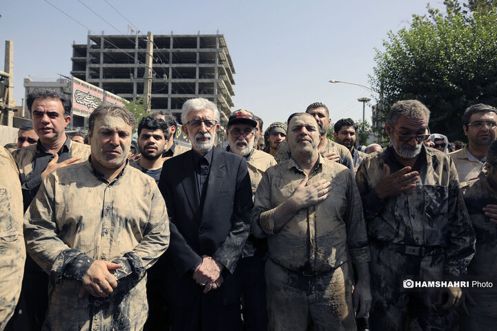 حضور «حداد عادل» در آئین سنتی گل مالی لرستانی های مقیم تهران| تصاویر