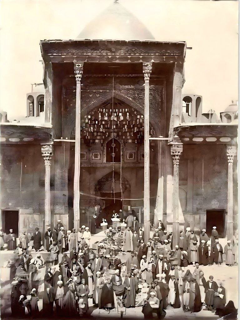 گنبد و بارگاه امام حسین(ع) در یک قرن پیش |‌ عکس