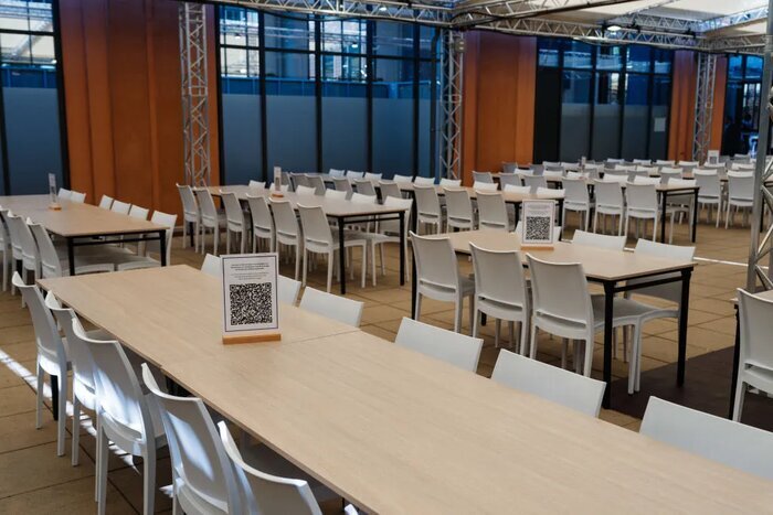 سالن غذاخوری در دهکده المپیک ۲۰۲۴ پاریس 