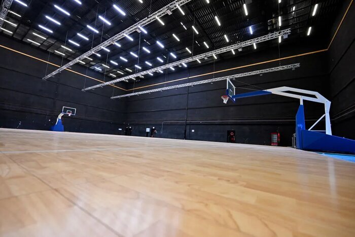 سالن بسکتبال جهت استفاده ورزشکاران در دهکده المپیک پاریس ۲۰۲۴ 