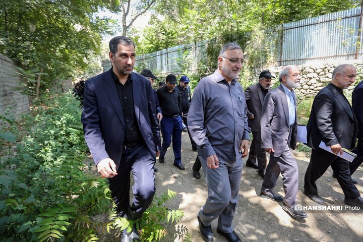 بازدید شهردار تهران همراه با جمعی از نمایندگان مجلس از پروژه های عمرانی پایتخت