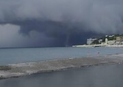 تصاویر هولناک از لحظه وقوع گردباد در سواحل دریای سیاه! | ویدئو